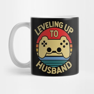 Leveling Up To Husband Video Gamer Funny Gift Mug